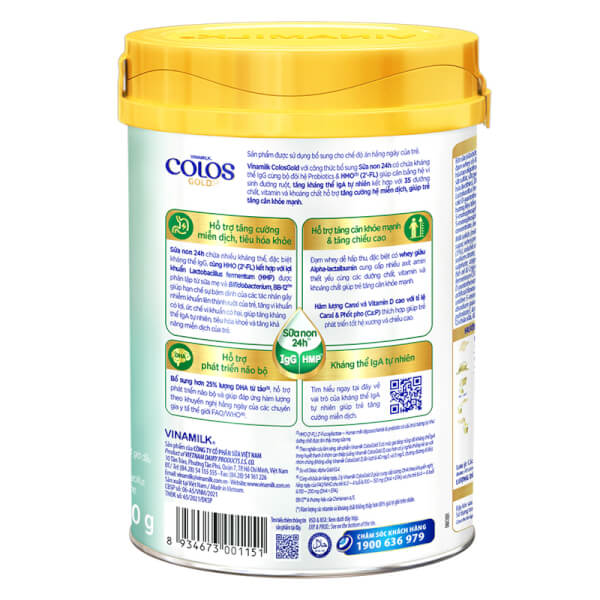 Sữa Vinamilk ColosGold số 3 800g (2-6 tuổi)