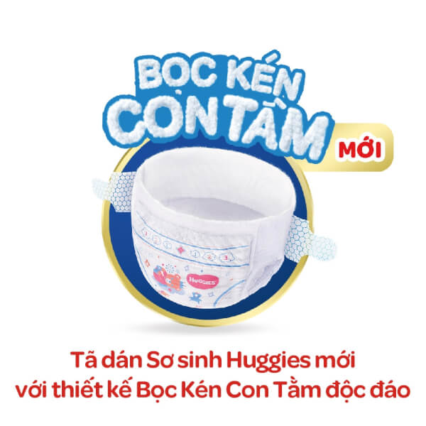 Miếng lót Huggies size Newborn 2 60 miếng (4-7kg)