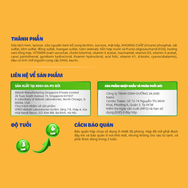 Combo 5 Sữa Abbott Grow 3+ 850g (3-6 tuổi) (tên cũ: Abbott Grow Gold 3+, giao bao bì ngẫu nhiên)