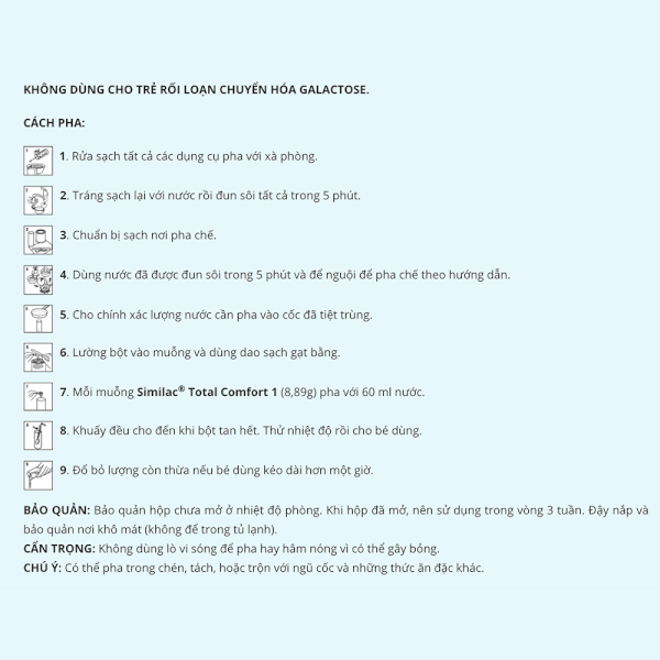 Sữa Similac Total Comfort 0+ (HMO) 360g (0-12 tháng) (giao bao bì ngẫu nhiên)