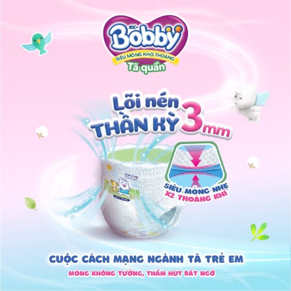 Combo 4 gói Bỉm tã quần Bobby size XL 62 miếng (12-17kg)