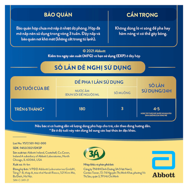 Sữa Similac 5G số 2 400g (6-12 tháng)