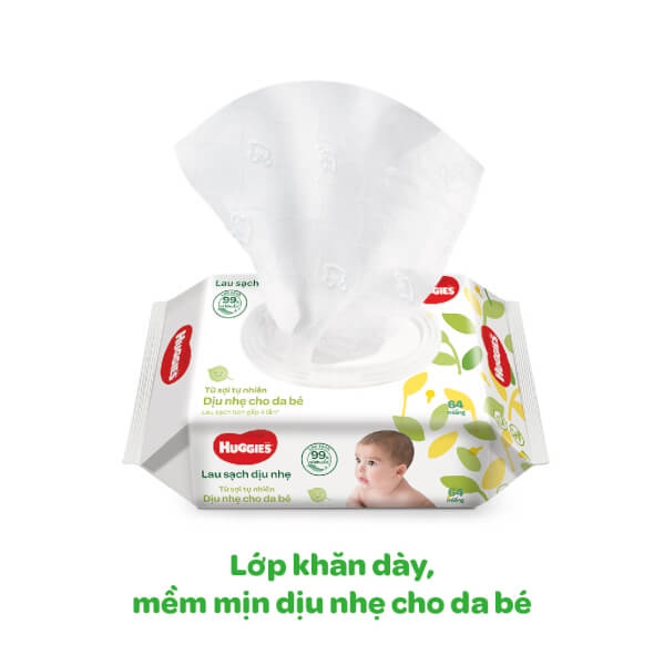 Combo 2 Khăn ướt cao cấp Huggies bơ hạt mỡ 72 Miếng