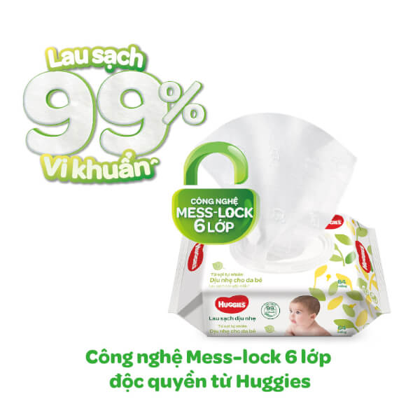 Combo 2 Khăn ướt cao cấp Huggies bơ hạt mỡ 72 Miếng