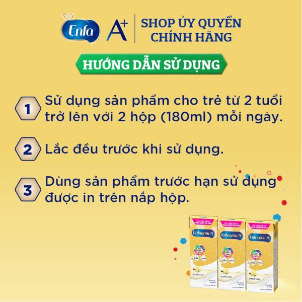 Combo 2 thùng thực phẩm bổ sung: Enfagrow A  360 Brain DHA  hương Vani, Lốc 3 hộp - Mới (16 lốc)
