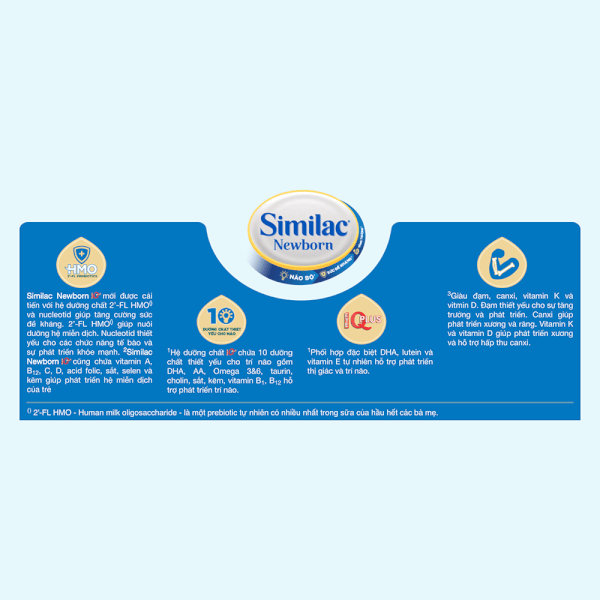 Combo 3 lon Sữa Similac Newborn Eye-Q 900g (0-6 tháng)