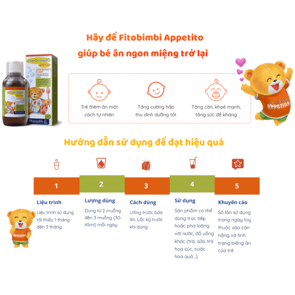 Thực phẩm bảo vệ sức khỏe FITOBIMBI APPETITO