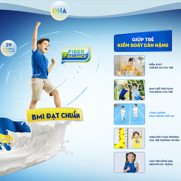 Sữa GrowPLUS+ Trắng 850g (từ 2 tuổi)