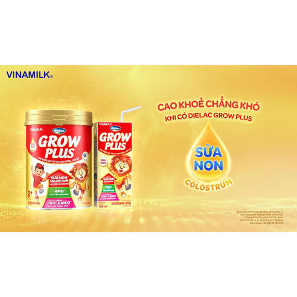 Combo 2 Dielac Grow Plus 2+, 2-10 tuổi, 850g