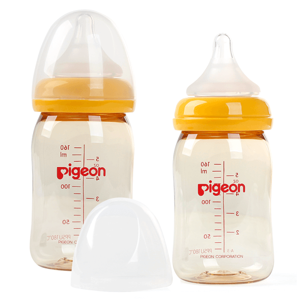 Combo 2 Bình sữa Pigeon nhựa PPSU cổ rộng 160ml