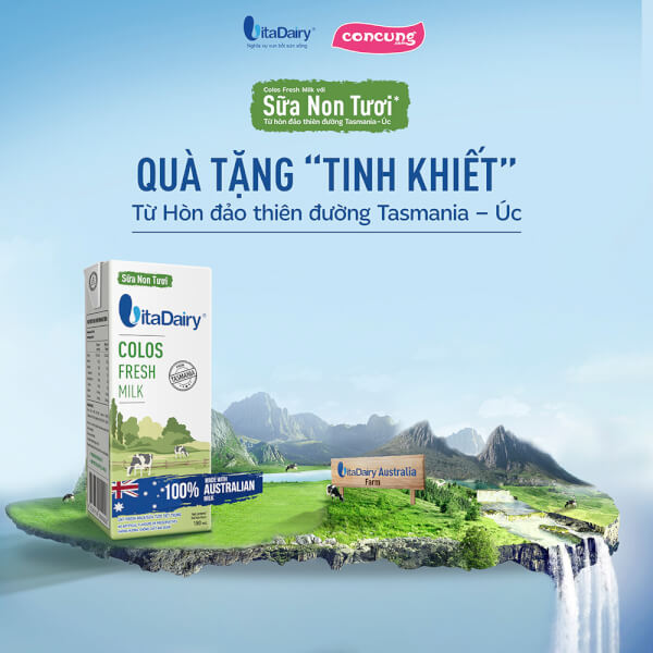 Sữa non tươi Vitadairy 180mL (lốc 3 hộp)