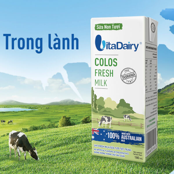 Sữa non tươi Vitadairy 180mL (lốc 3 hộp)