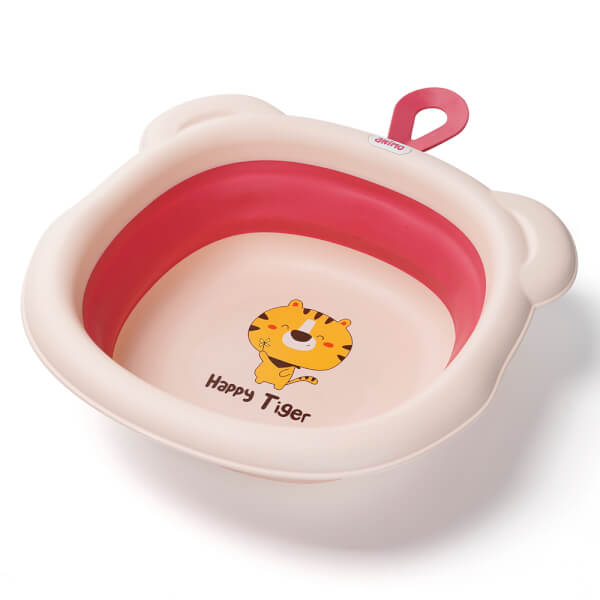 Chậu rửa mặt gấp gọn cho bé Animo (Hồng) (giao mẫu ngẫu nhiên)