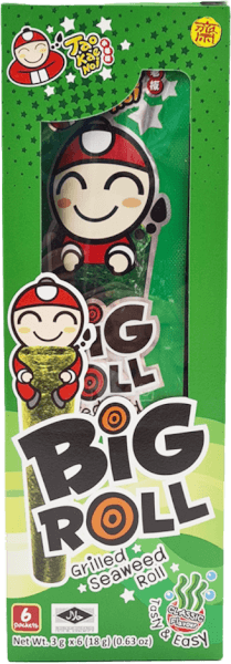 Bánh Snack rong biển nướng giòn Taokaenoi Big Roll vị truyền thống (6 gói/hộp)