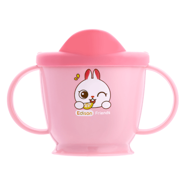 Ly tập uống inox có tay cầm Edison (Hồng)