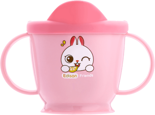 Ly tập uống inox có tay cầm Edison (Hồng)