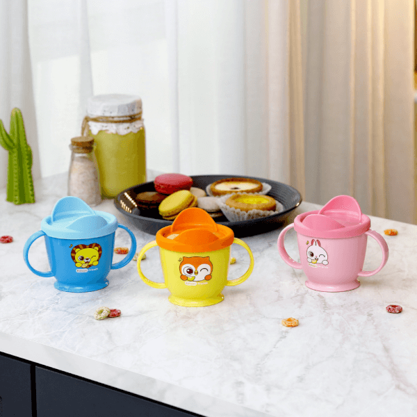 Ly tập uống inox có tay cầm Edison (Hồng)