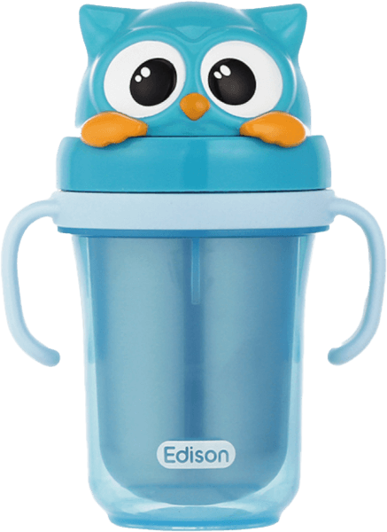 Bình tập uống inox 3D Edison (Xanh)