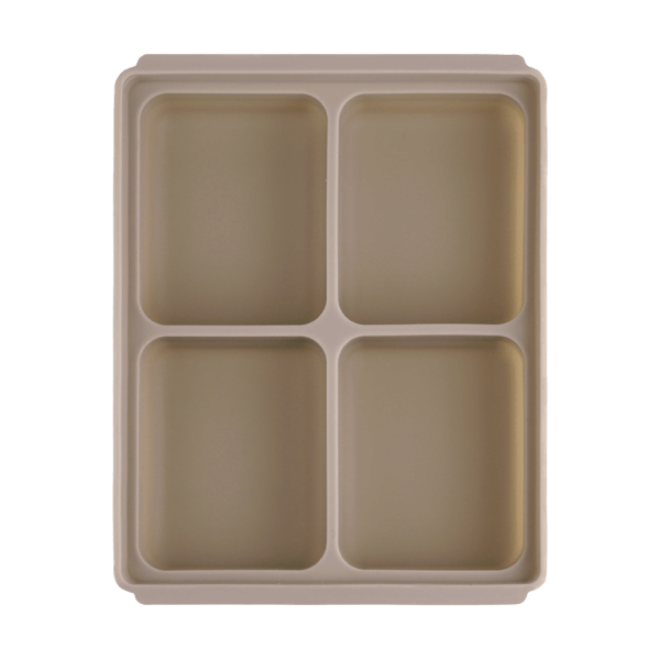 Khay silicone trữ đông Edison (màu Be, 4 ô)