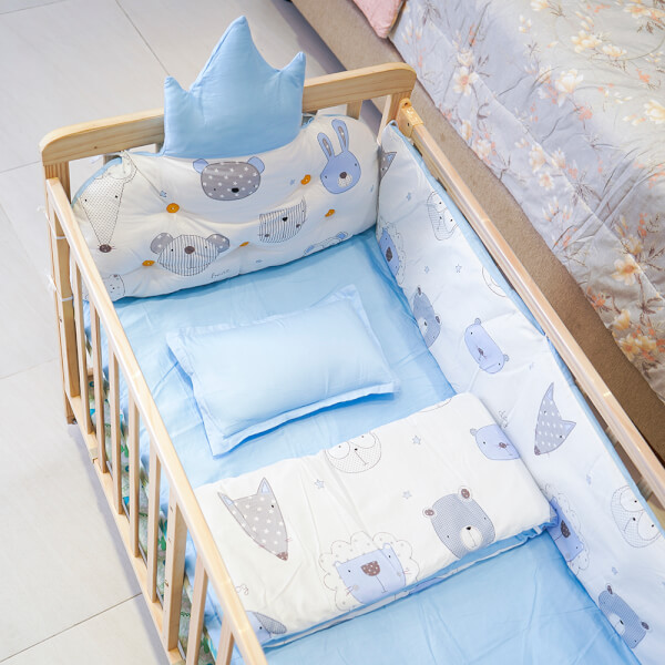 Quây nệm vương miện Animo ( LBBS-39, xanh)