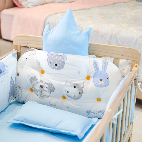 Quây nệm vương miện Animo ( LBBS-39, xanh)