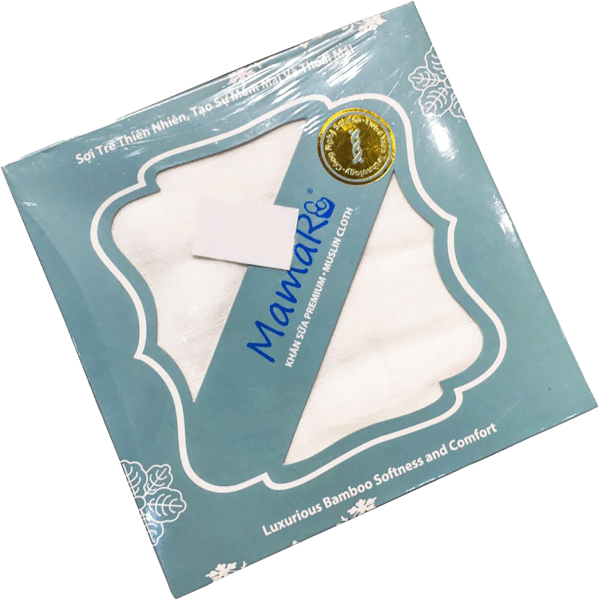 Khăn sữa sợi tre Mamaru 30x30cm (10 cái/hộp)