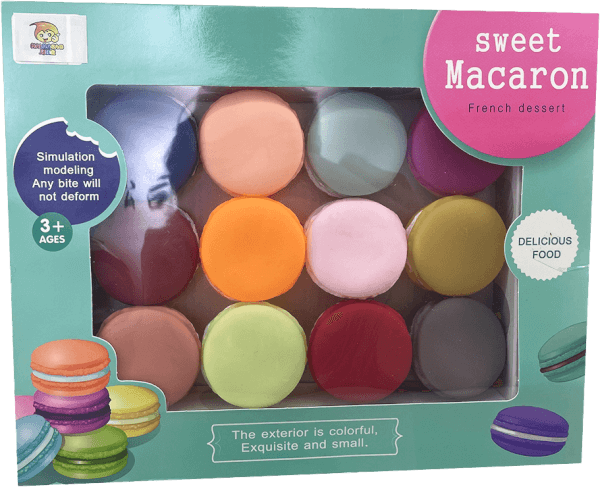 Hộp đồ chơi bánh macaron kèm chít chít RFD338561