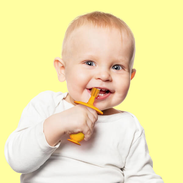 Bàn chải tập đánh răng và mát xa nướu silicon 360 cho bé Marcus & Marcus, từ 12 tháng - Lola