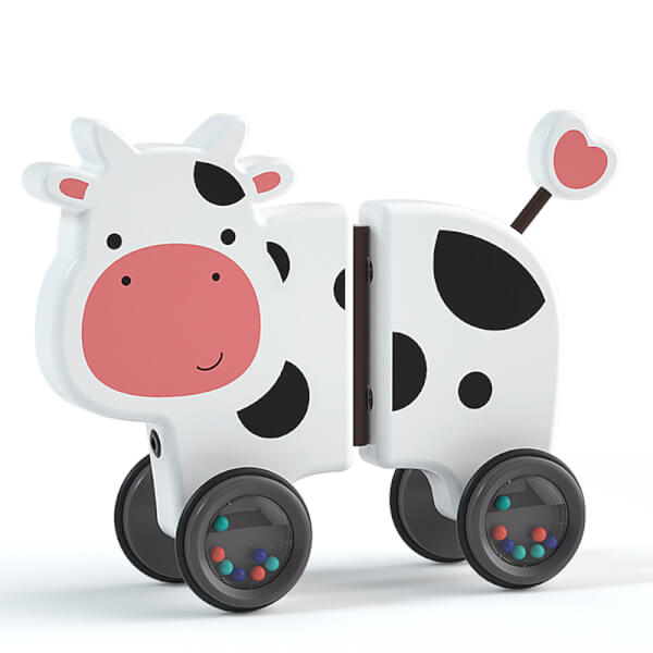 Xe kéo thú nhún vui vẻ bò sữa