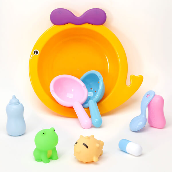 Bộ đồ chơi nhà tắm 9pcs JS048059 (Cam)