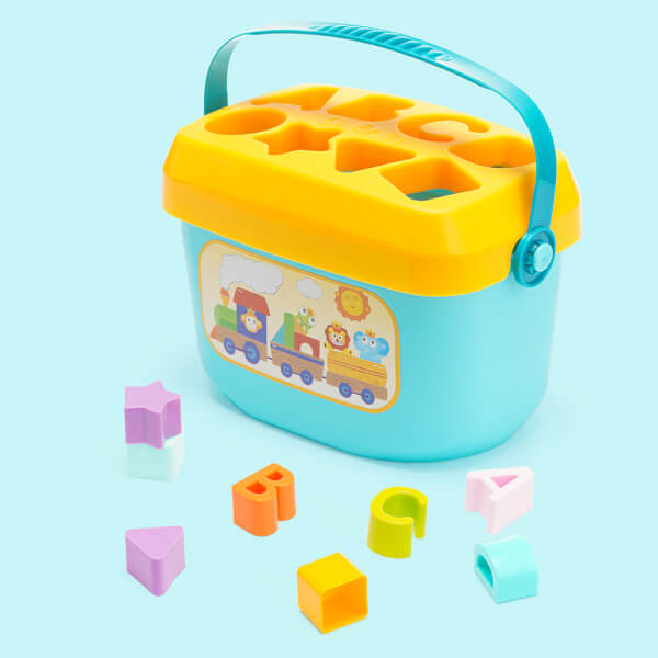 Hộp đồ chơi giáo dục thả khối trí tuệ có vai xách JS041283