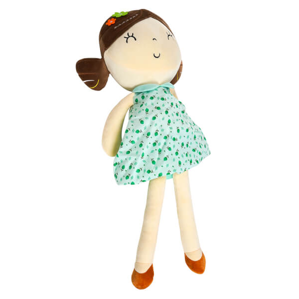 Búp bê nhồi bông Animo váy xanh hoa (TN)