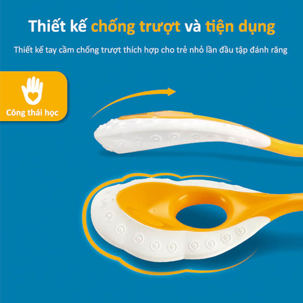 Bàn chải răng em bé KUKU (0-3 tuổi, Hồng)