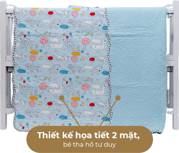 Chăn vải chần bông cho bé 85x125 KH05