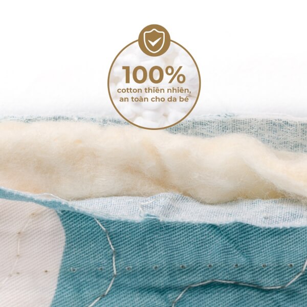 Chăn vải chần bông cho bé 65x105 KH04
