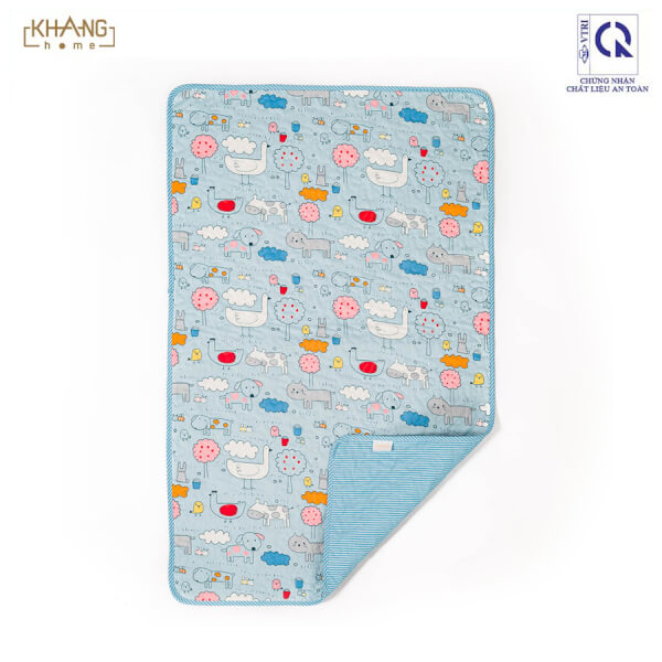 Chăn vải chần bông cho bé 65x105 KH04