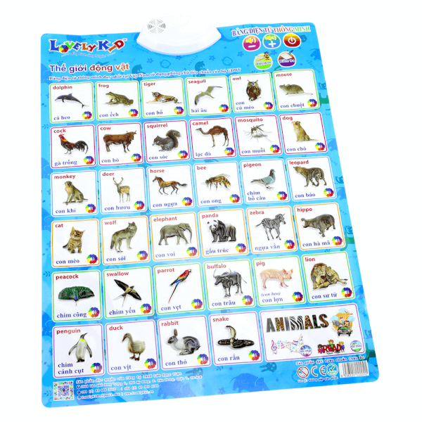 Bảng điện tử thông minh - Thế giới động vật (LNV)