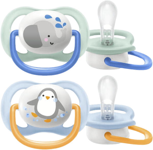 Vỉ đôi Ty ngậm Philips Avent hình thú (bé 0-6 tháng)