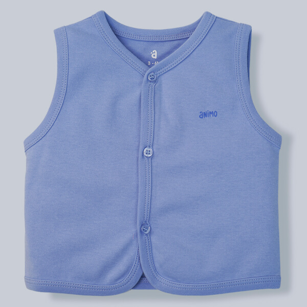 Áo ghi lê sơ sinh Animo I1221042 (0-12M,Xanh)