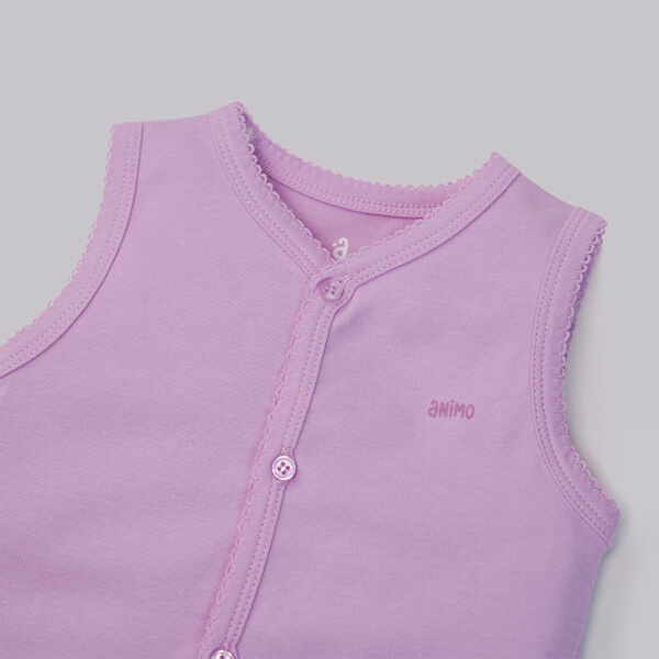 Áo ghi lê sơ sinh Animo I1221040 (0-12M,Tím)