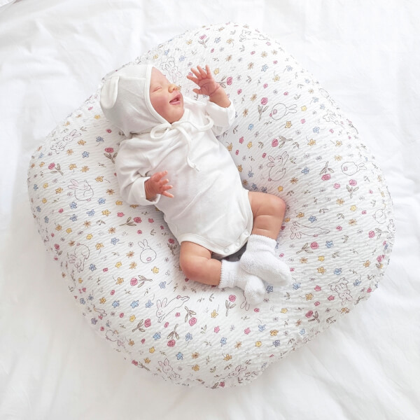 Gối chống trào ngược Ripple giấu khóa ROTOTO BEBE kiểu chữ C (Nhiều màu)