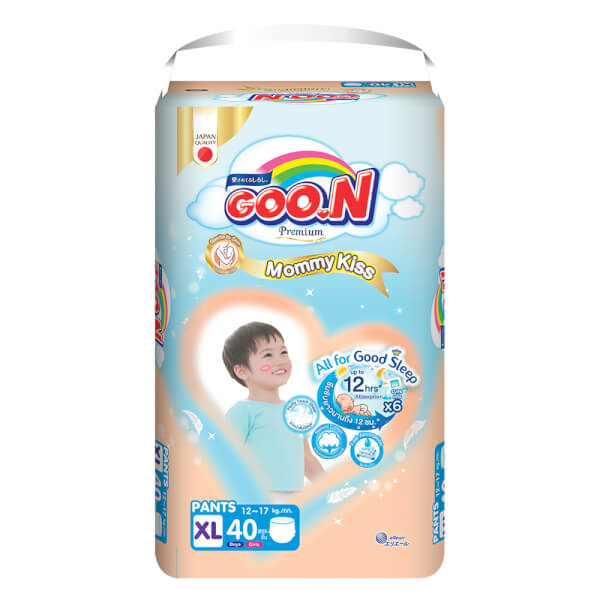Tã quần GOO.N Mommy Kiss  (XL, 12kg-17kg, 40 miếng)