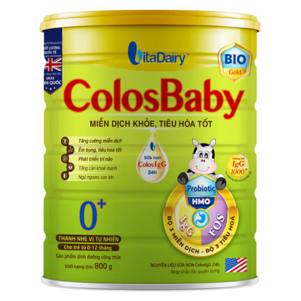 Sữa Colosbaby Bio Gold 0+ 800g  (0 - 12 tháng)