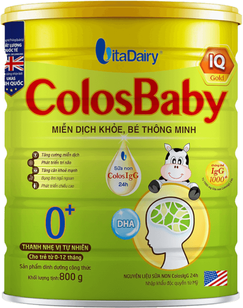 Sữa Colosbaby IQ Gold 0+ 800g (0 - 12 tháng)