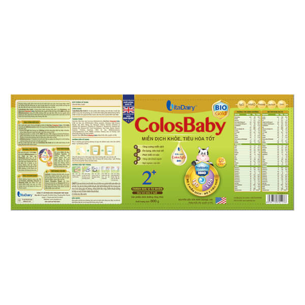 Combo 4 Sữa Colosbaby Bio Gold 2+ 800g (từ 2 tuổi)