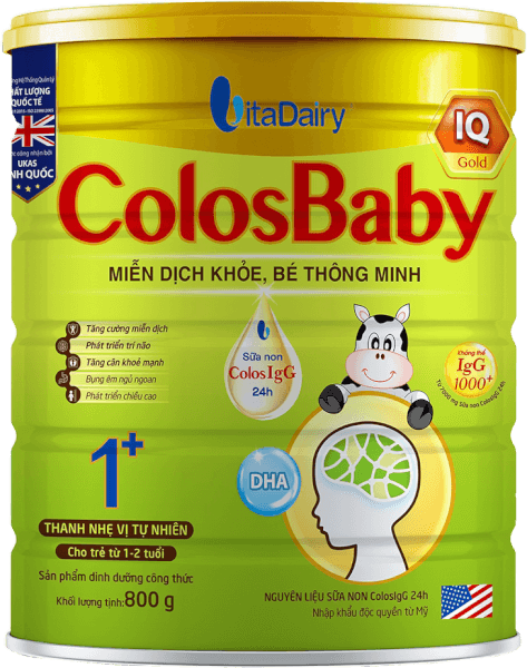 Sữa Colosbaby IQ Gold 1+ 800g (1 - 2 tuổi)