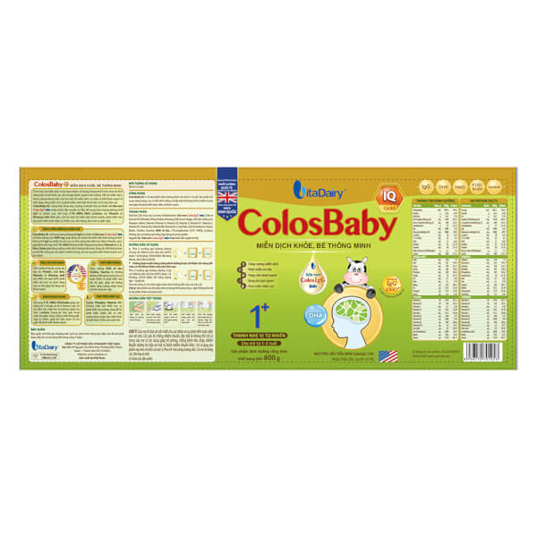 Sữa Colosbaby IQ Gold 1+ 800g (1 - 2 tuổi)