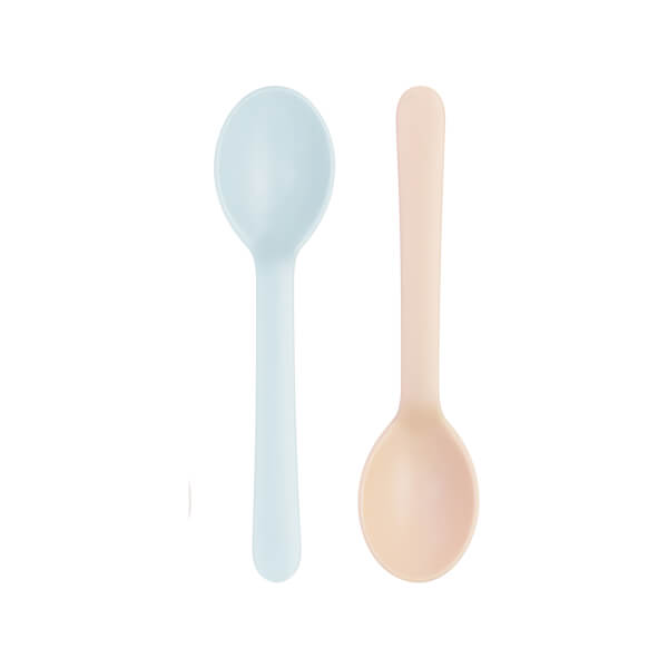 Bộ 02 thìa ăn Amori (INC, Cam sữa + Xanh nhạt)