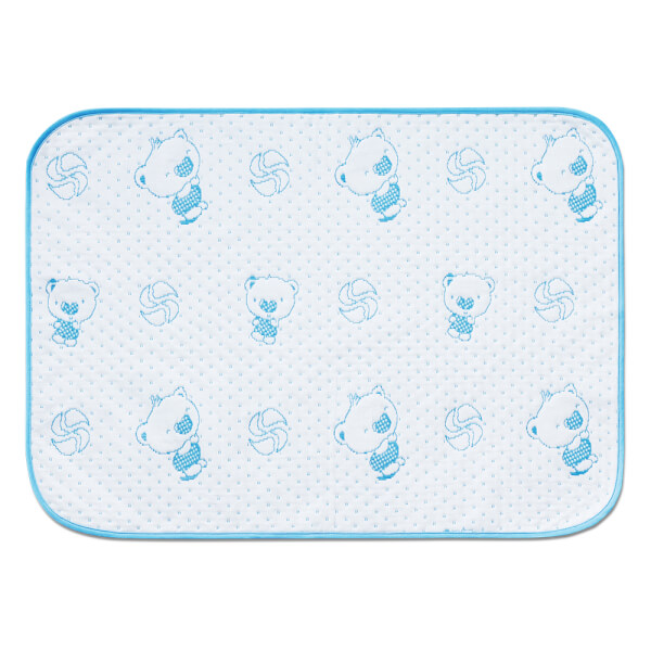 Tấm lót chống thấm 4 lớp Vietmat size 70x100 màu xanh