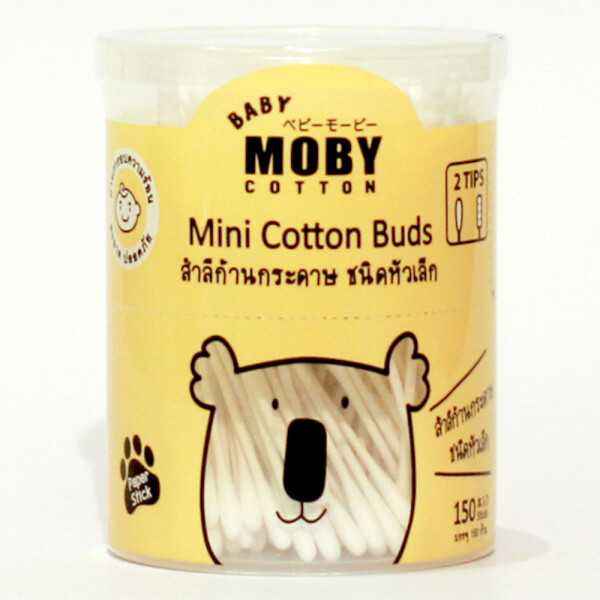 Bông tăm Moby cỡ nhỏ150que/hộp